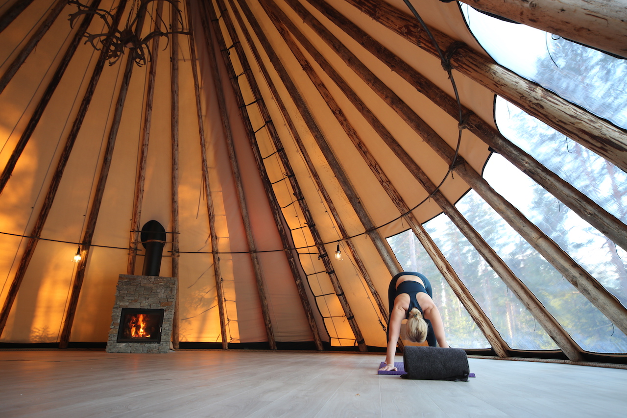 YogaShala Teepee beach